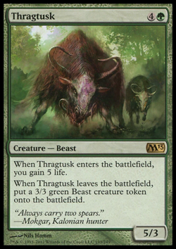 MTG: Thragtusk - Core 2013 - Magic Card - Image 1