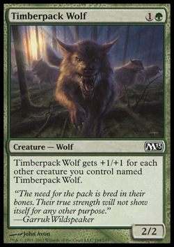 MTG: Timberpack Wolf - Core 2013 - Magic Card - Image 1