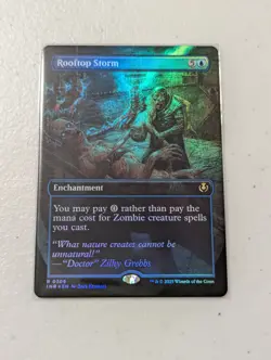 MTG Rooftop Storm - Foil Borderless - Innistrad Remastered NM - Image 1