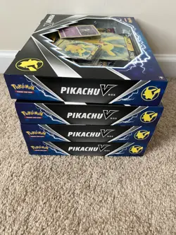 Pokemon TCG Pikachu V Box Lot of 4 Sealed - 8 Fusion Strike + 8 Brilliant Stars 820650851179 - Image 3