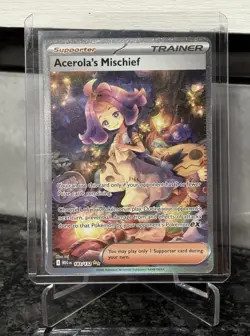 Pokemon Acerola's Mischief SIR: Mega Evolutions 183/132 NM English Pack Fresh - Image 1