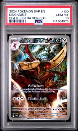 2024 POKEMON SVP EN-SV BLACK STAR PROMO #130 KINGAMBIT PSA 10 - Image 1