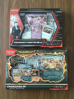 Pokemon TCG Lot: Charizard EX Special Collection & Team Rocket's Mewtwo EX Boxes - Image 1