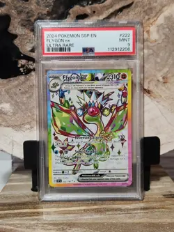 Pokemon PSA 9 MINT Flygon ex 222/191 Surging Sparks Ultra Rare - Image 1
