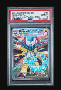 Pokemon 2025 Dragapult ex 165/131 SIR Prismatic Evolutions GEM MINT PSA 10 - Image 1