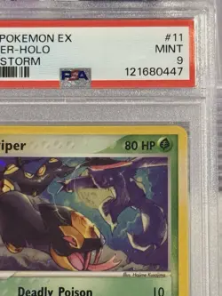 2003 Pokemon EX Sandstorm Holo Seviper #11/100 PSA 9 - Image 4