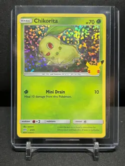 Chikorita 2/25 Holo Pokemon 2021 McDonald's Promo NM - Image 1