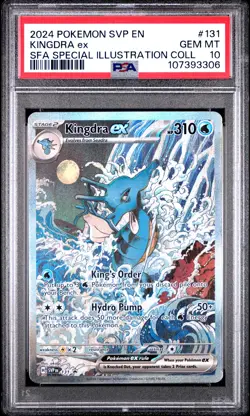 2024 POKEMON SVP EN-SV BLACK STAR PROMO #131 KINGDRA EX PSA 10 - Image 1
