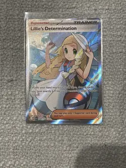 Lillie’s Determination Full Art Ultra Rare 169/132 - Mega Evolution Pokemon ME01 - Image 1