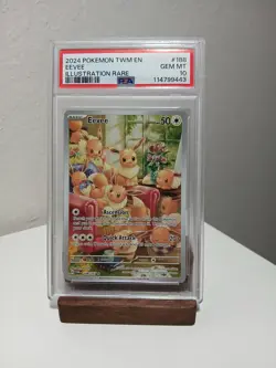 Eevee #188 Pokemon Twilight Masquerade PSA 10 - Image 1
