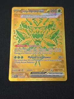 Teal Mask Ogerpon ex 177/131 Sv: Prismatic Evolutions Hyper Rare Pokemon TCG NM - Image 1