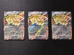 Pokemon Destined Rivals TCG 3 Card LOT Persian ex SVP 218 Black Star Promo - Image 1