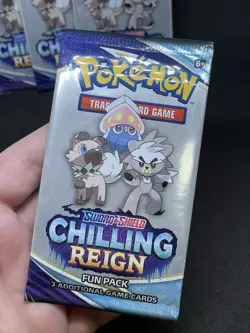 Pokemon Chilling Reign Fun Pack Booster Pack X4 Sealed - Image 2