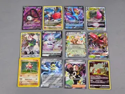 Pokemon Lot 12 Cards Full Art VX GX EX Hitmonchan Smeargle Unown Ryme Jynx - Image 1