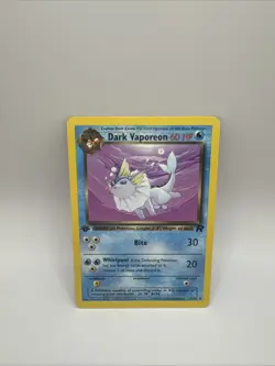 DARK VAPOREON Pokemon Card - WOTC - 1st Edition - Team Rocket - 45/82 - NM #2 - Image 1