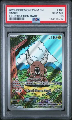 PSA 10 - Pinsir IR 168/167 Illustration Rare - Pokemon sv06 Twilight Masquerade - Image 1