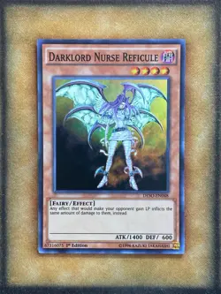 Yugioh Darklord Nurse Reficule DESO-EN048 Super Rare 1st Ed NM - Image 1