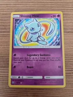 2017 Pokemon Shining Mew Shining Legends Holo Card 40/73 - Image 1
