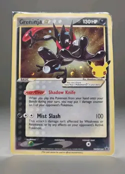 SEALED Greninja Gold Star star SWSH144 Promo Pokemon Card 25th Celebrations - Image 1