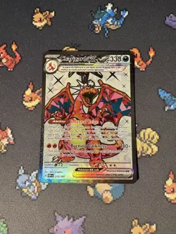 Pokemon Cards Charizard ex 215/197 Full Art Secret Rare Obsidian Flames - (NM) - Image 1