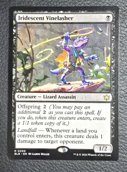 Iridescent Vinelasher Bloomburrow Regular MTG NM Magic Card - Image 1
