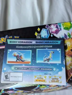 Brand NEW Shiny Koraidon & Miraidon Pokemon Scarlet Violet Code Card - Gamestop - Image 2