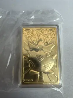 Vintage Pokemon 1999 TOGEPI Burger King Promo 23k Gold Plated Trading Card - Image 1