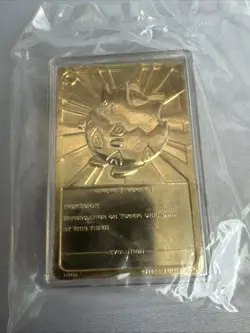Vintage Pokemon 1999 TOGEPI Burger King Promo 23k Gold Plated Trading Card - Image 2