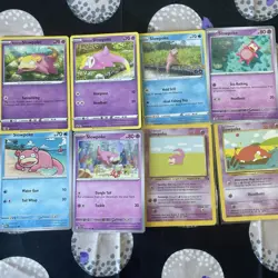 Pokemon TCG Slowpoke Collection Inc Fossil Illustrator Error X8 Cards - Image 1