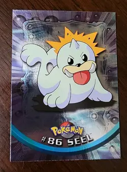 NM! 2000 Topps Pokemon Tv Animation Edition Foil Card #86 Seel Blue Label - Image 1