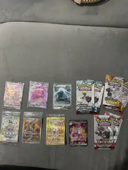 Pokemon Card Bundle Gengar VMAX/Umbreon VMAX/mimkyu Sealed Cards - Image 1