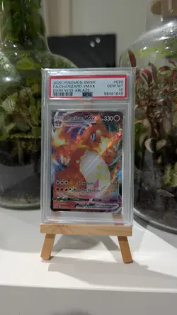 PSA 10 Charizard Vmax 020/189 Darkness Ablaze Holo Graded Pokemon Card - Image 1