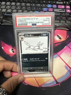 Pokemon Umbreon Yu Nagaba Reverse Holo Promo Card 067/Sv-p PSA 10 - Image 1