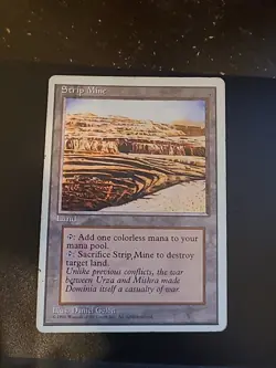 Magic the Gathering Strip Mine 4th Edition - Image 1
