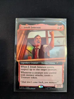 J. Jonah Jameson (Extended Art) Marvel Spider-Man Foil - MagicCon Atlanta Promo - Image 1