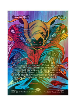 Magic the Gathering MTG MAR Saw in Half 21 Foil Near Mint - Image 1