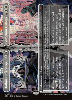 MTG Dollmaker's Shop // Porcelain Gallery - Borderless, NM-Mint, English Duskmou - Image 1
