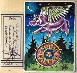 MTG ARTIST PROOF Japanese Conservator AP Sketch Amy WEBER Magic - Image 1