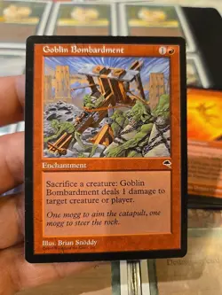 MTG Tempest Goblin Bombardment Never Played Nm - Image 1