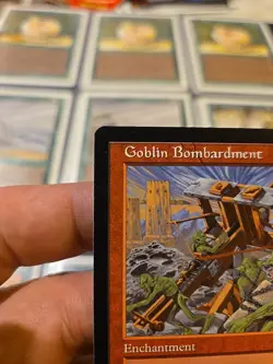 MTG Tempest Goblin Bombardment Never Played Nm - Image 2