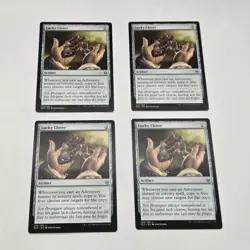 4x Lucky Clover NM English Throne of Eldraine MTG Magic Near Mint Playset x4 - Image 2
