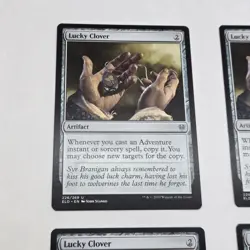 4x Lucky Clover NM English Throne of Eldraine MTG Magic Near Mint Playset x4 - Image 3