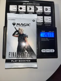 Heavy 26.17g Magic The Gathering Sealed Final Fantasy Booster Pack - Image 1
