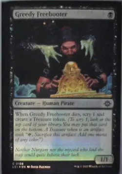 Greedy Freebooter - The Lost Caverns of Ixalan: #109 - Foil Nm R248 - Image 1