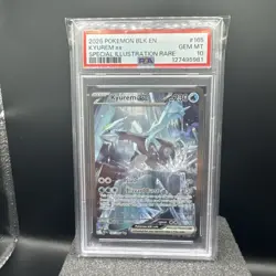 2025 POKEMON BLK EN-BLACK BOLT SPECIAL ILLUSTRATION RARE #165 KYUREM EX PSA 10 - Image 1