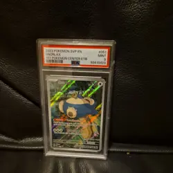 Pokemon Center Snorlax SVP051 Black Star Promo 151 Stamped PSA 9 - Image 1