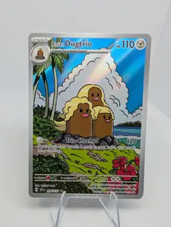 Alolan Dugtrio 208/191-Pokemon TCG-Illustration Rare SV08: Surging Sparks- NM - Image 1