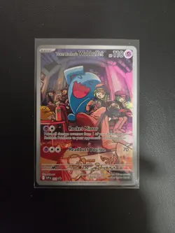 TCG Pokemon Team Rocket's Wobbuffet 203 Sv: Scarlet & Violet Promo Cards Holo - Image 1