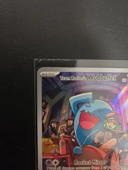 TCG Pokemon Team Rocket's Wobbuffet 203 Sv: Scarlet & Violet Promo Cards Holo - Image 3