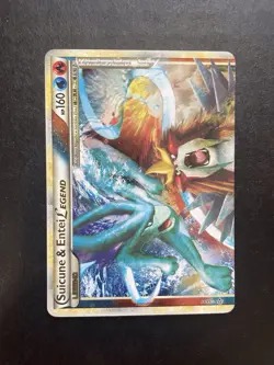 Suicune & Entei Legend (Top) 94/95 Unleashed Holo Pokemon TCG (P648) - Image 1